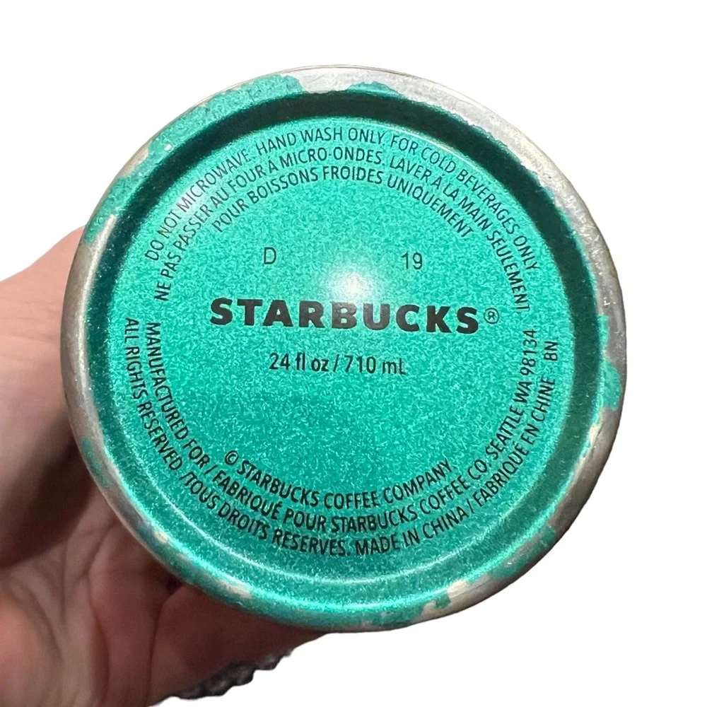 Starbucks Rainbow Iridescent Stainless Steel Insulated Cold Cup - Venti